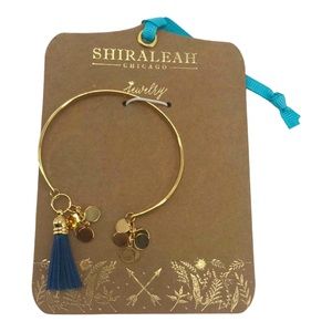 SHIRALEAH Blue and Gold Aerin Cuff NWT